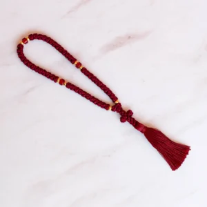 All handmade traditional red brojanica jesus christ orthodox christian gift